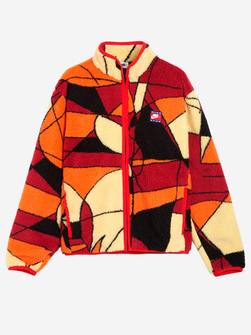 NIKE Club Winter giacca in pile con grafica Rosso