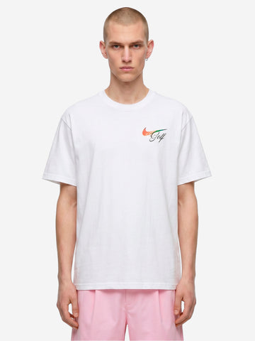 NIKE T-shirt bianca con grafica Golf Vbianca