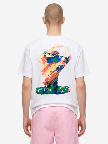 NIKE T-shirt bianca con grafica Golf Vbianca