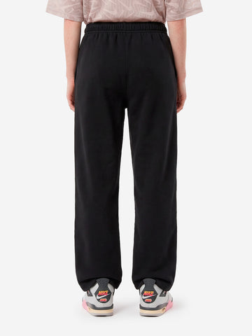 Pantalones negros Studio fleece con bajo abierto