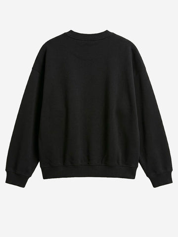 NIKE W Studio Fleece Felpa nera girocollo Nero