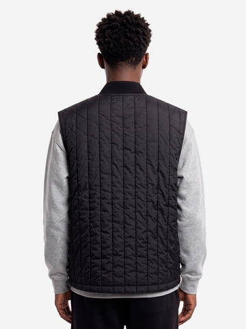 NIKE Gilet Club trapuntato nero Nero