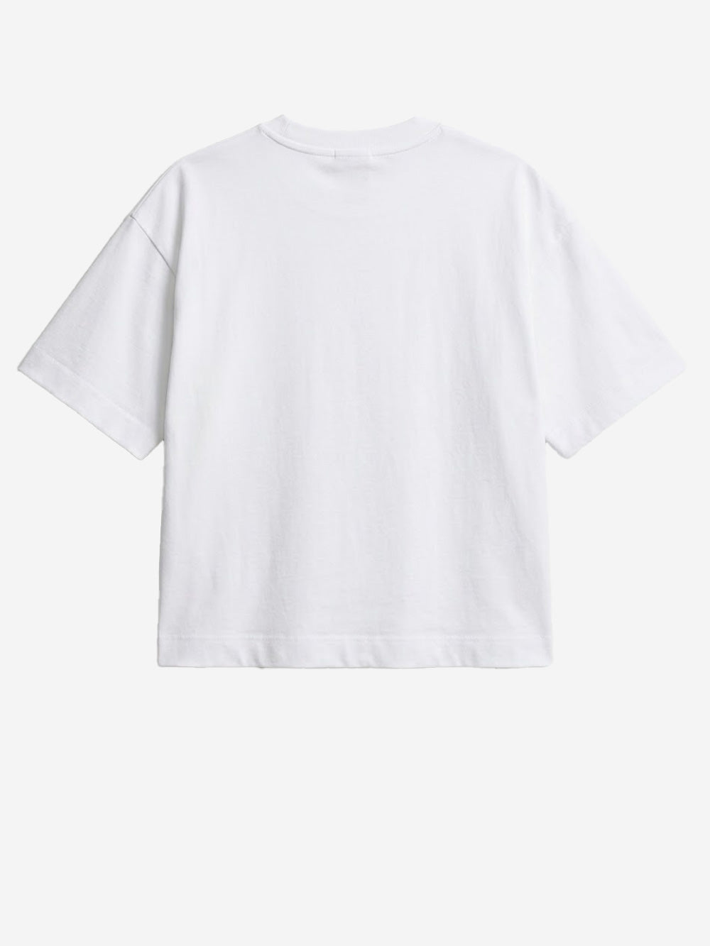 NIKE T-shirt bianca boxy fit cropped con logo lettering Bianco Urbanstaroma
