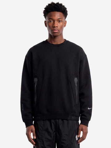 NIKE x Drake Nocta felpa girocollo trapeziud cut Nero