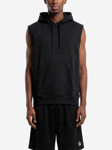 NIKE Felpa con cappuccio in fleece senza maniche NAC Dri-FIT Nero