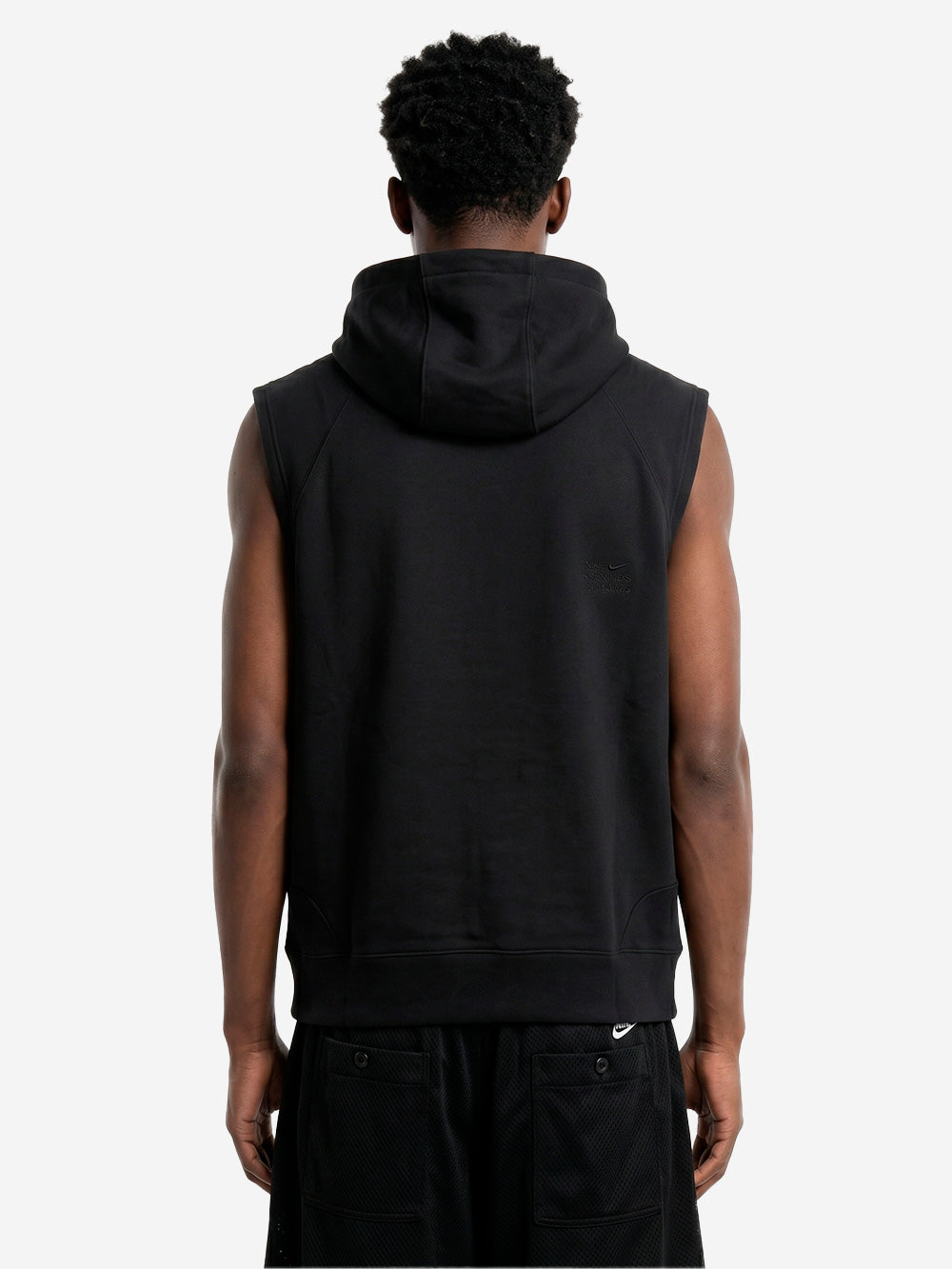 NIKE Felpa con cappuccio in fleece senza maniche NAC Dri-FIT Nero Urbanstaroma