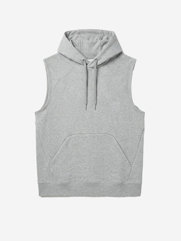 NIKE Felpa grigia con cappuccio in fleece senza maniche NAC Dri-FIT Grigio melange