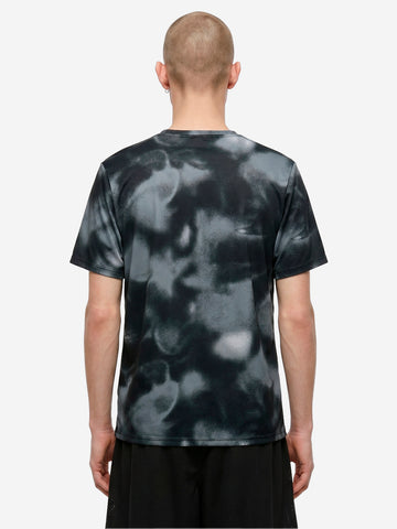 NIKE T-shirt nera a manica corta da running Dri-FIT UV Nero
