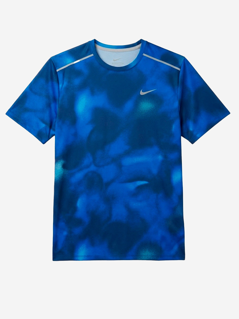 NIKE T-shirt blu a manica corta da running Dri-FIT UV Blu Urbanstaroma