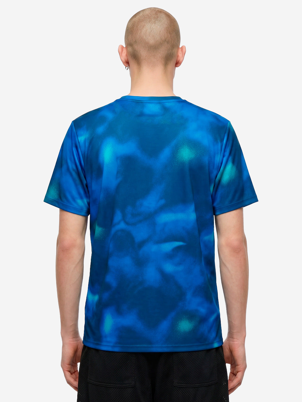 NIKE T-shirt blu a manica corta da running Dri-FIT UV Blu Urbanstaroma
