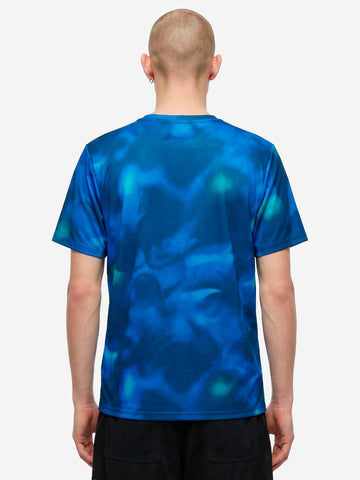 NIKE T-shirt blu a manica corta da running Dri-FIT UV Blu