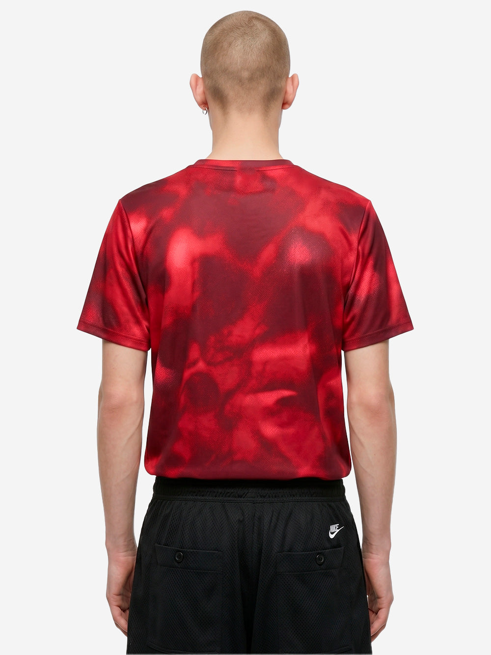 NIKE T-shirt rossa a manica corta da running Dri-FIT UV Rosso Urbanstaroma