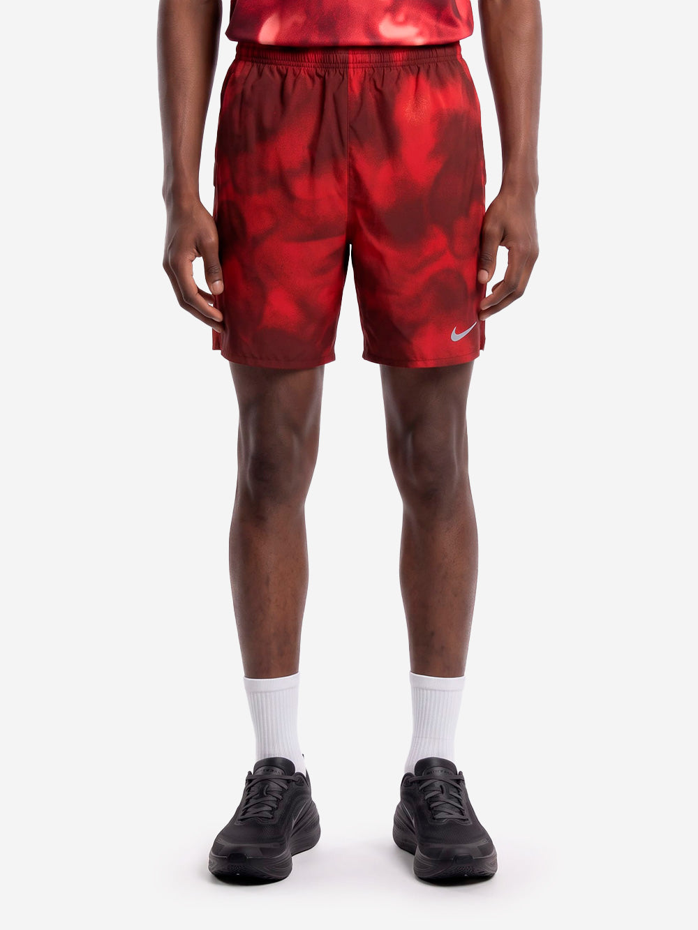 NIKE Shorts rossi da running Dri-FIT con slip foderati Rosso Urbanstaroma