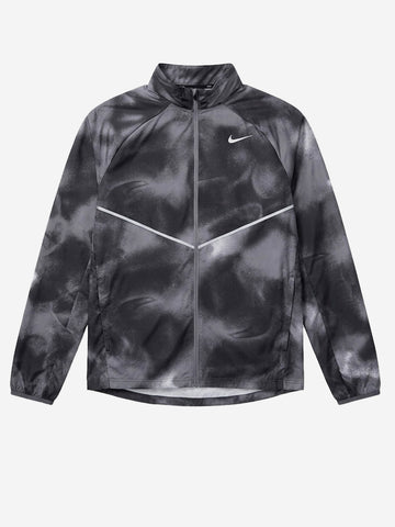 NIKE Giacca running nera e grigia 'Miler' Grigio nero