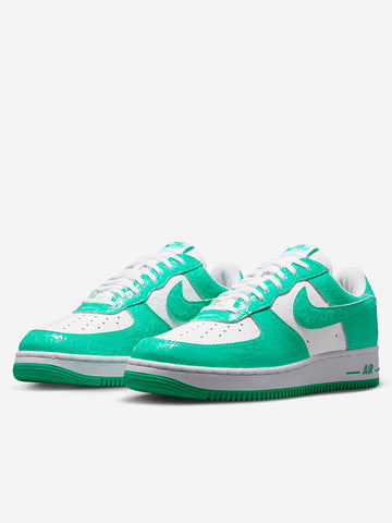 NIKE Air Force 1 Cracked Leather 'Menta White' Verde acqua