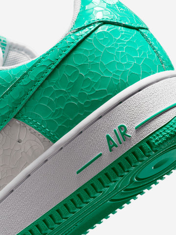 NIKE Air Force 1 Cracked Leather 'Menta White' Verde acqua