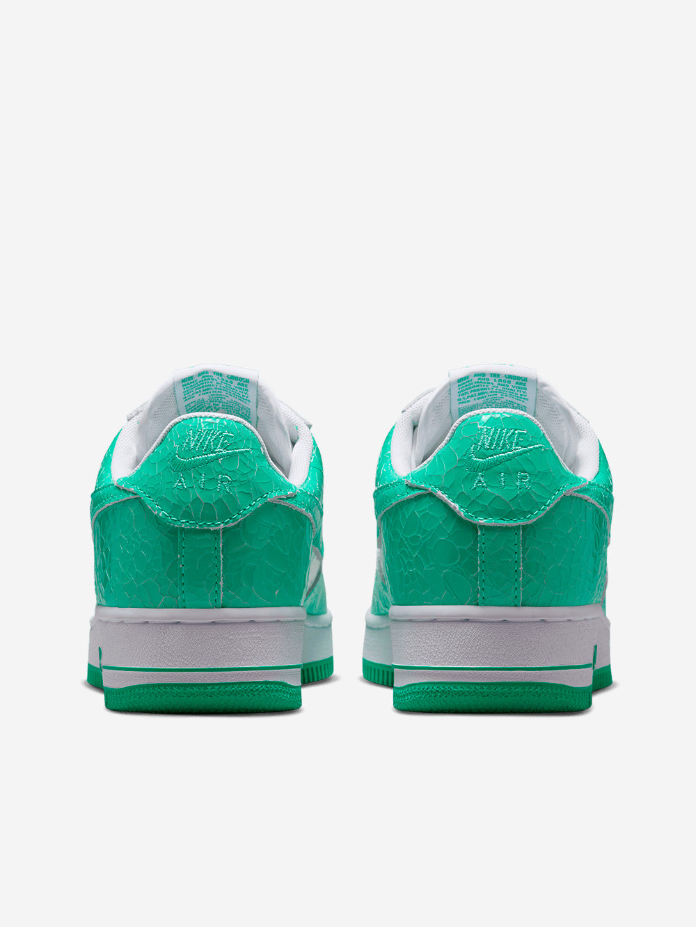 NIKE Air Force 1 Cracked Leather 'Menta White' Verde acqua Urbanstaroma