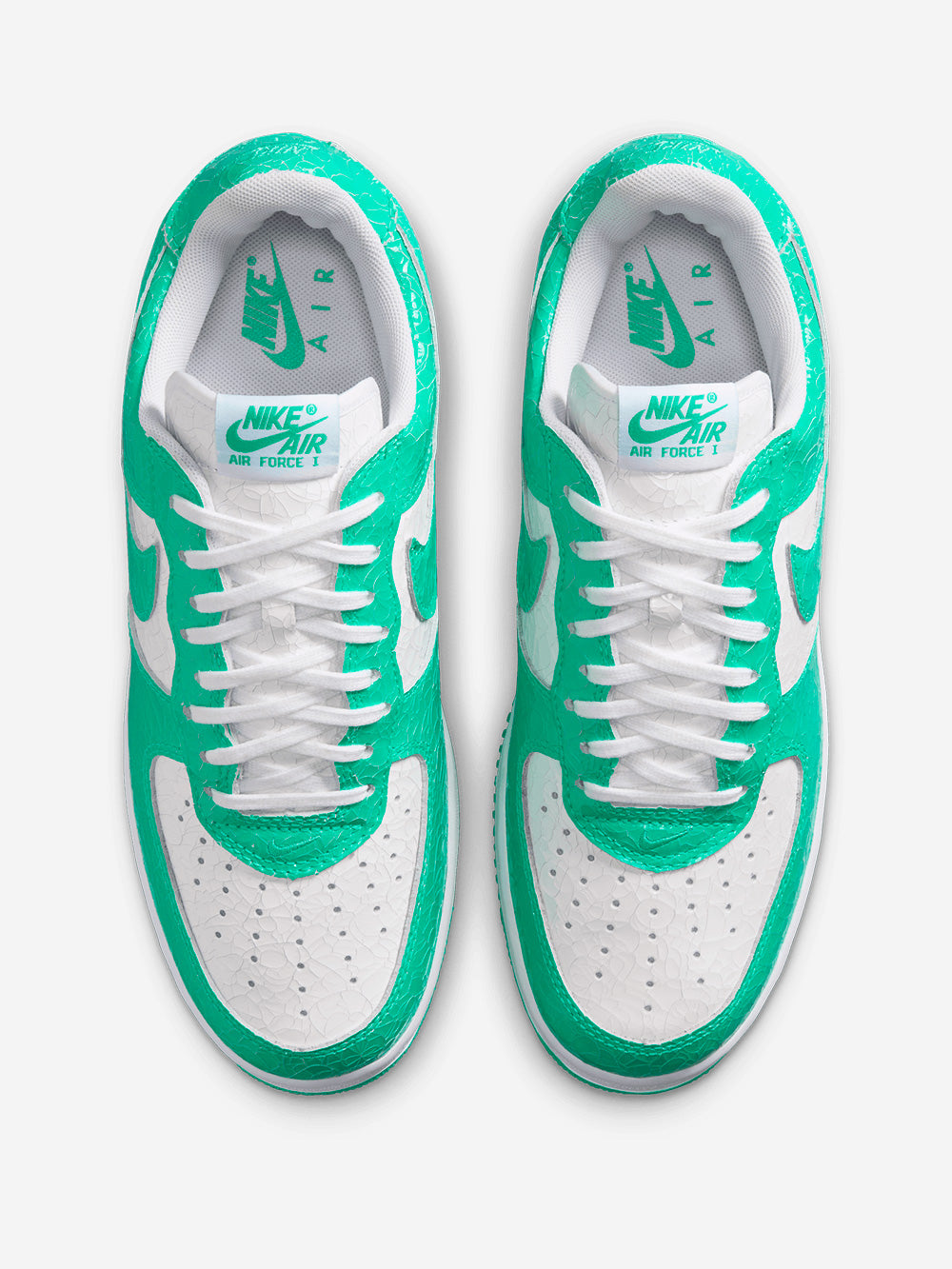 NIKE Air Force 1 Cracked Leather 'Menta White' Verde acqua Urbanstaroma