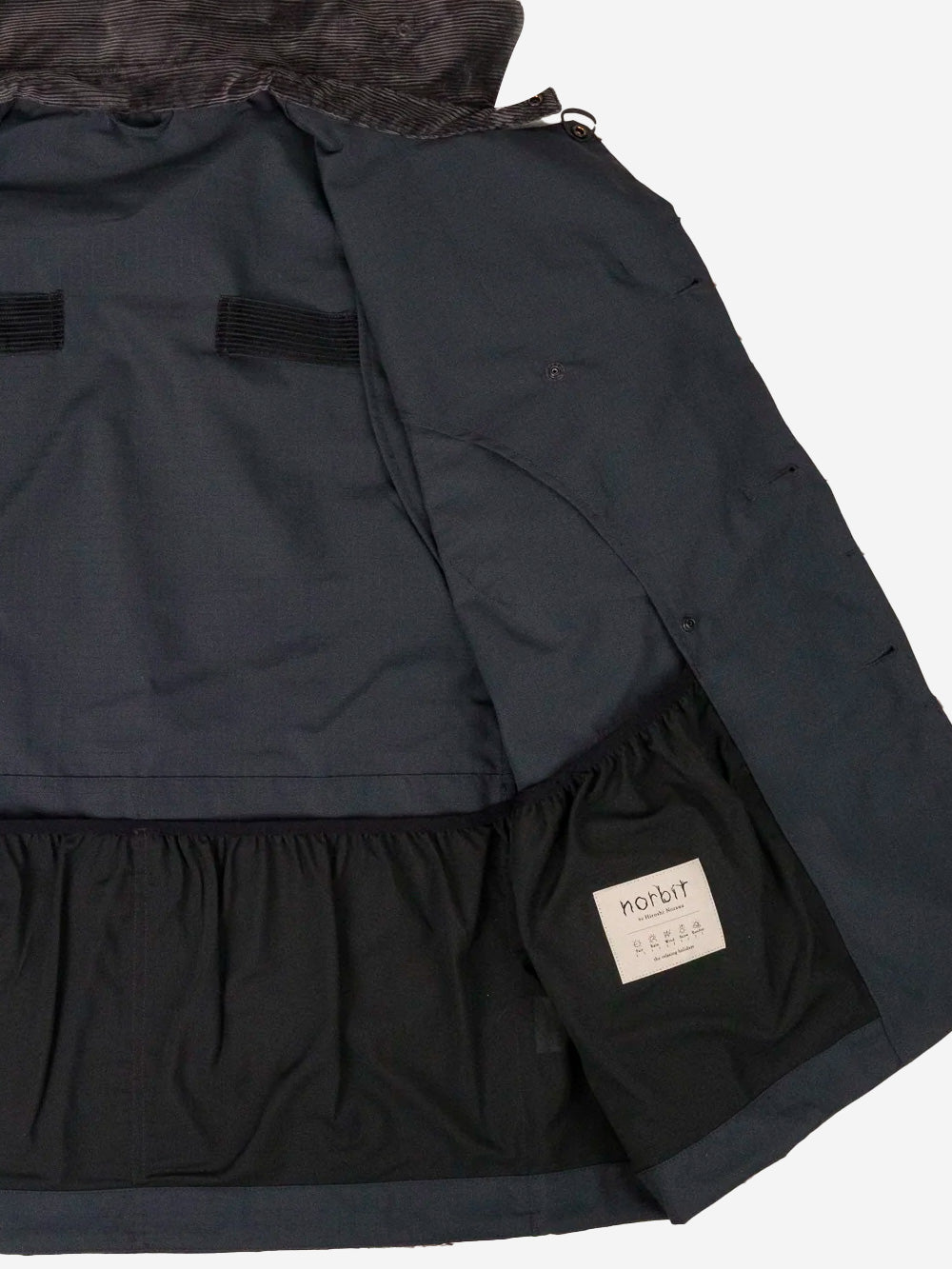 NORBIT Giacca 'Salt-Shrinking Nylon Coverall' nera Nero Urbanstaroma