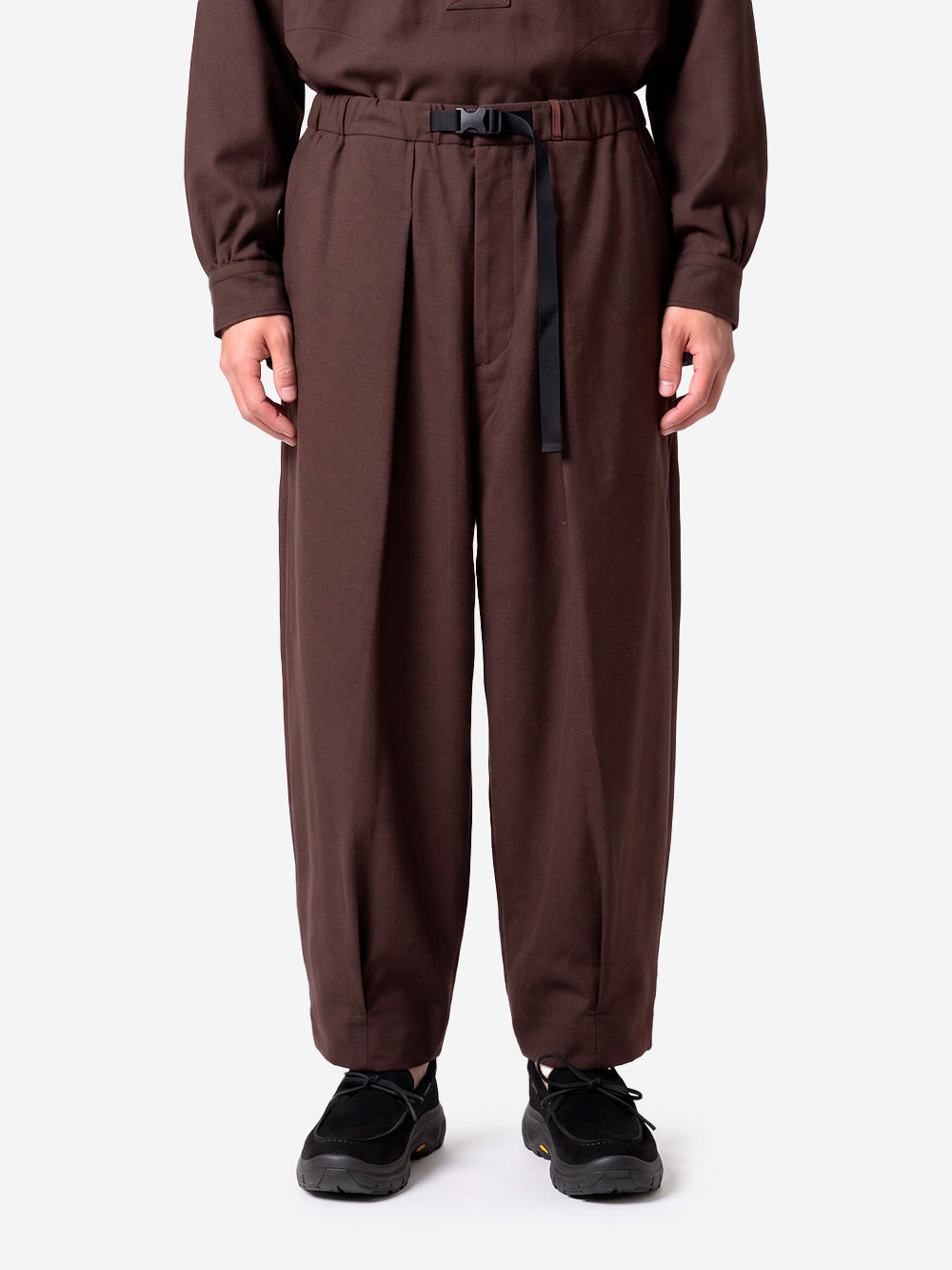 NORBIT Pantaloni 'Tech Wool Cropped' marroni Marrone Urbanstaroma