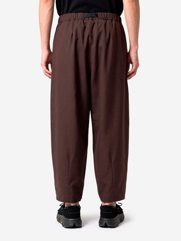 NORBIT Pantaloni 'Tech Wool Cropped' marroni Marrone