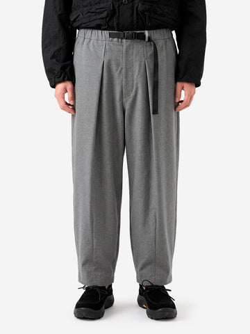 NORBIT tech wool cropped easy pants