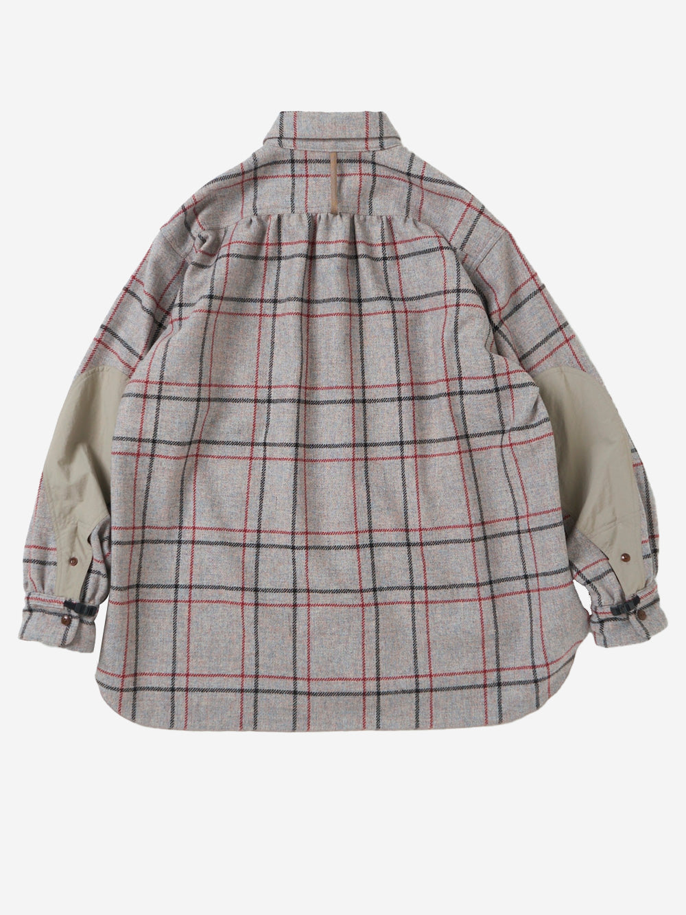 NORBIT Camicia a quadri in misto lana Grigio Urbanstaroma