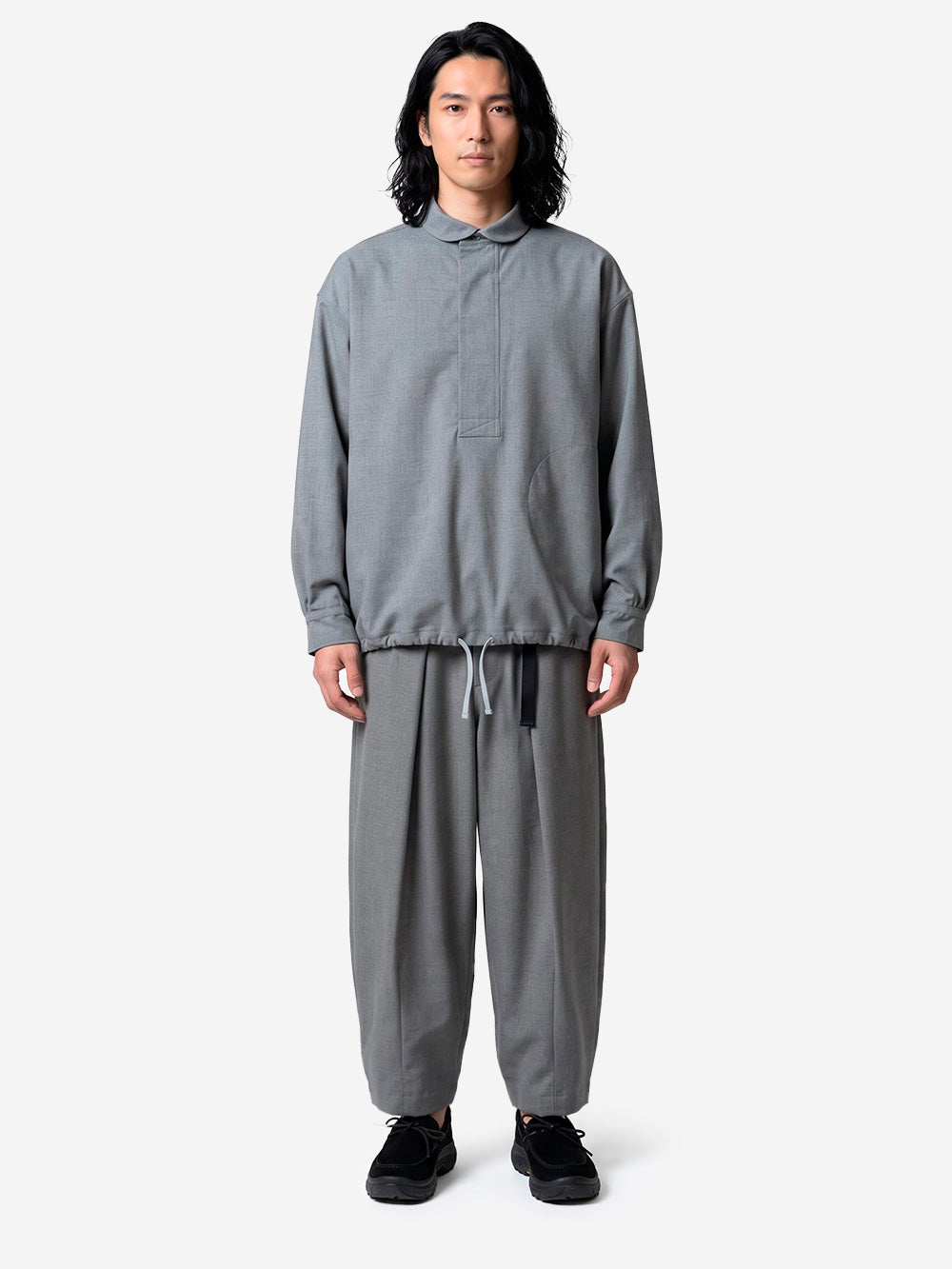 NORBIT Camicia Tech Wool grigia Grigio Urbanstaroma