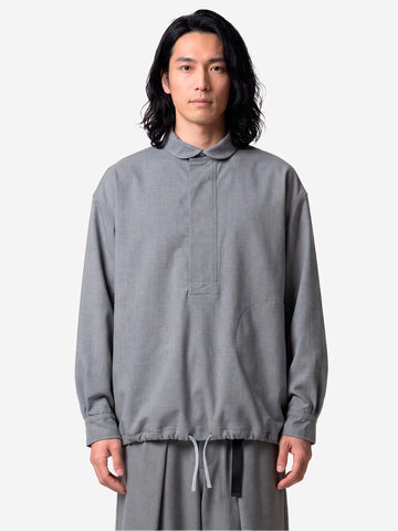 NORBIT Camicia Tech Wool grigia Grigio