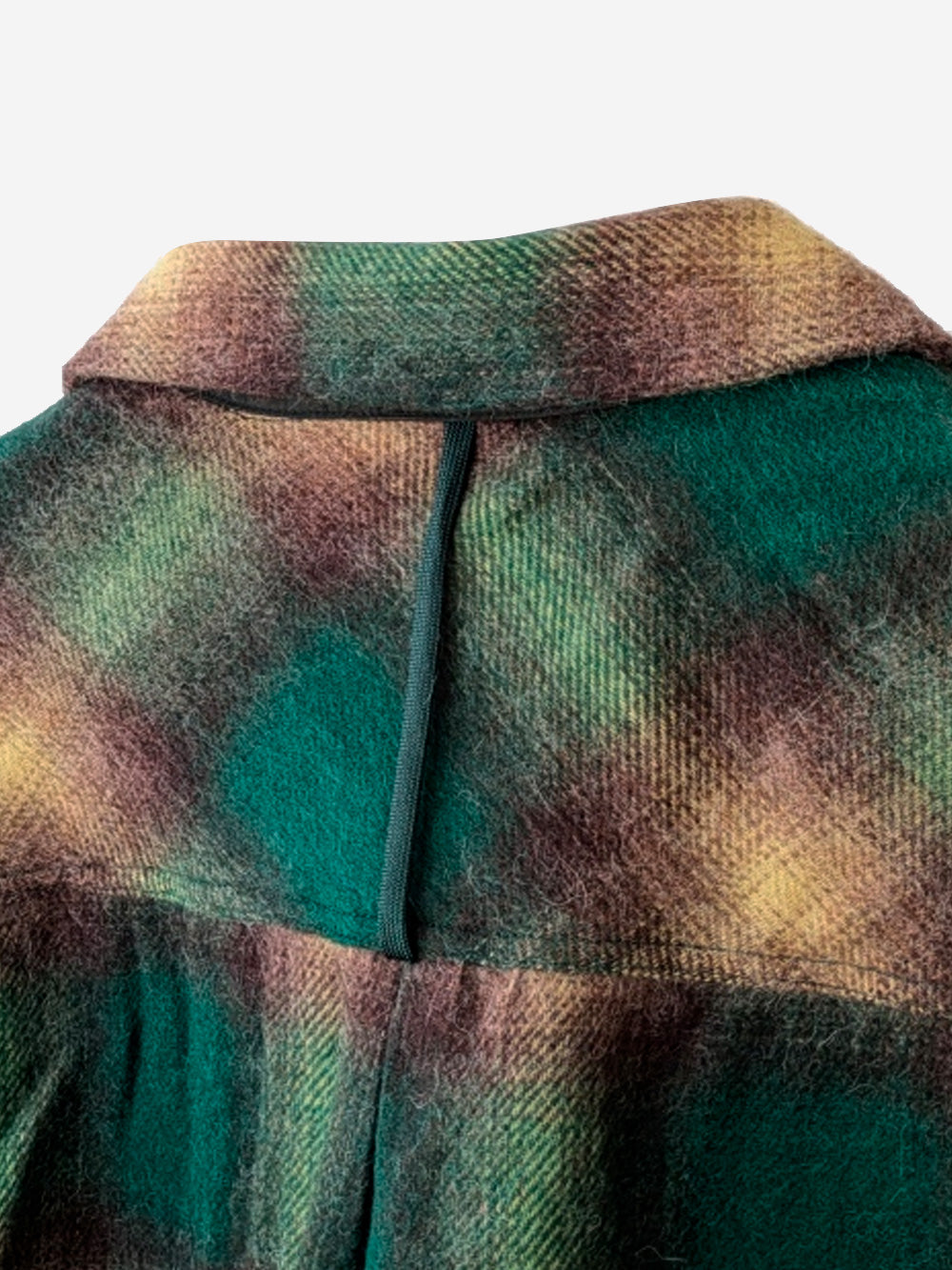 NORBIT Camicia a quadri in misto lana Verde Urbanstaroma