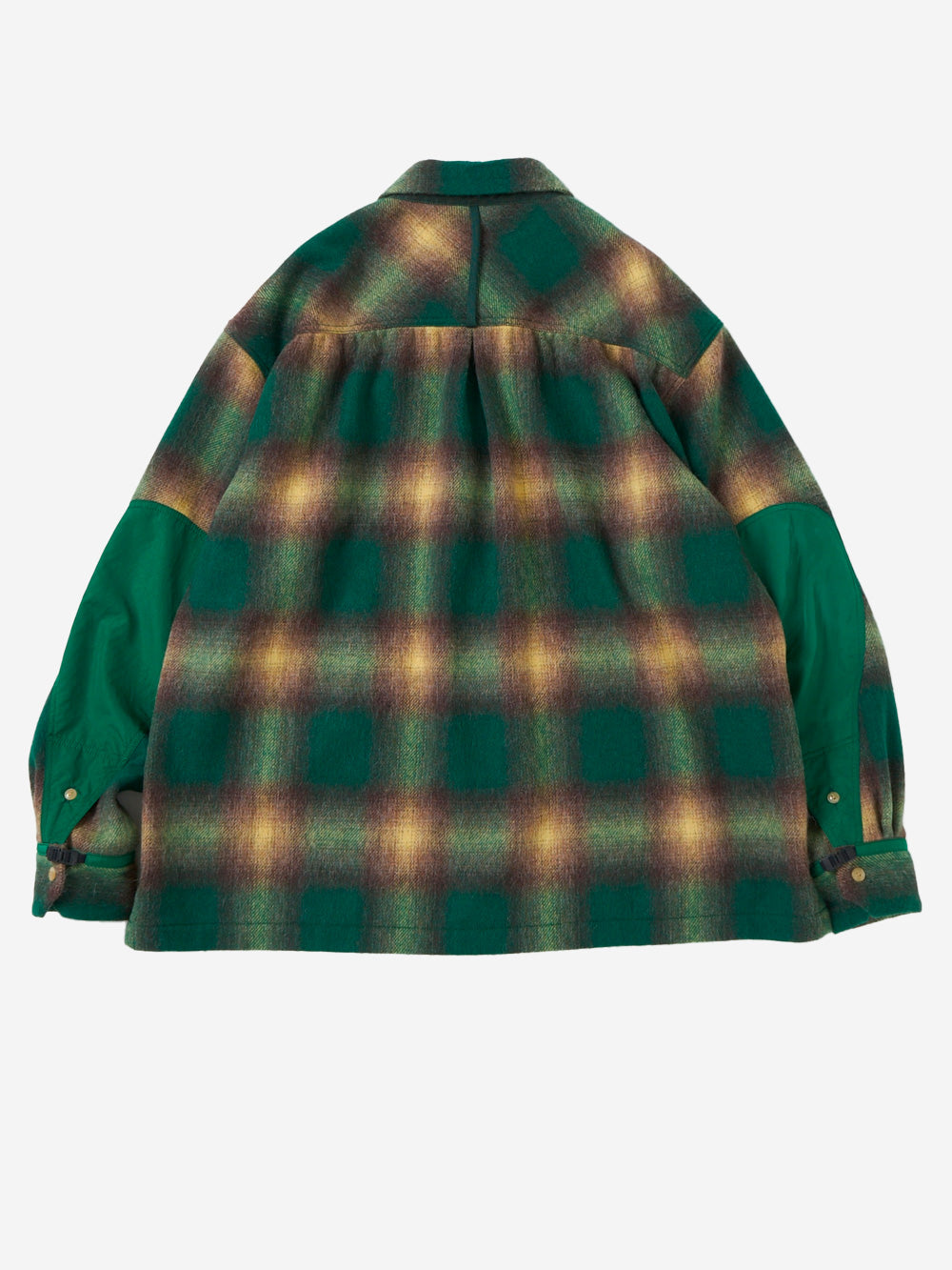 NORBIT Camicia a quadri in misto lana Verde Urbanstaroma