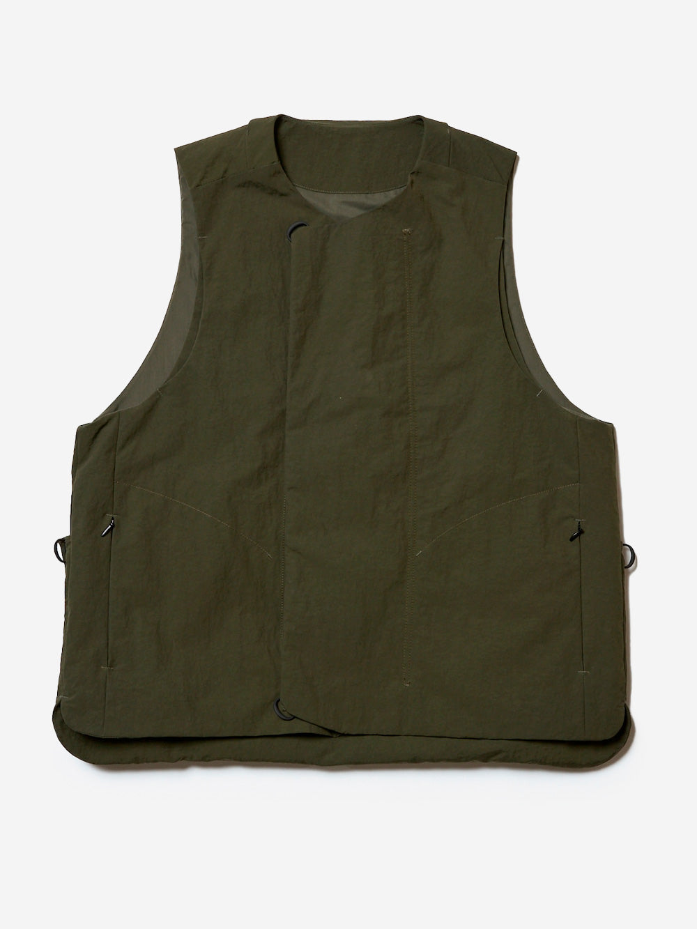 NORBIT Gilet 'Salt-Shrinking Nylon' verde militare Verde militare Urbanstaroma