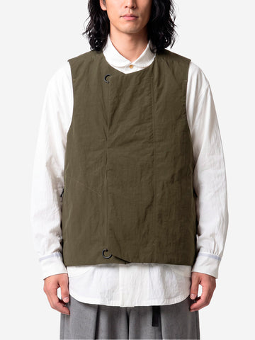 NORBIT Gilet 'Salt-Shrinking Nylon' verde militare Verde militare