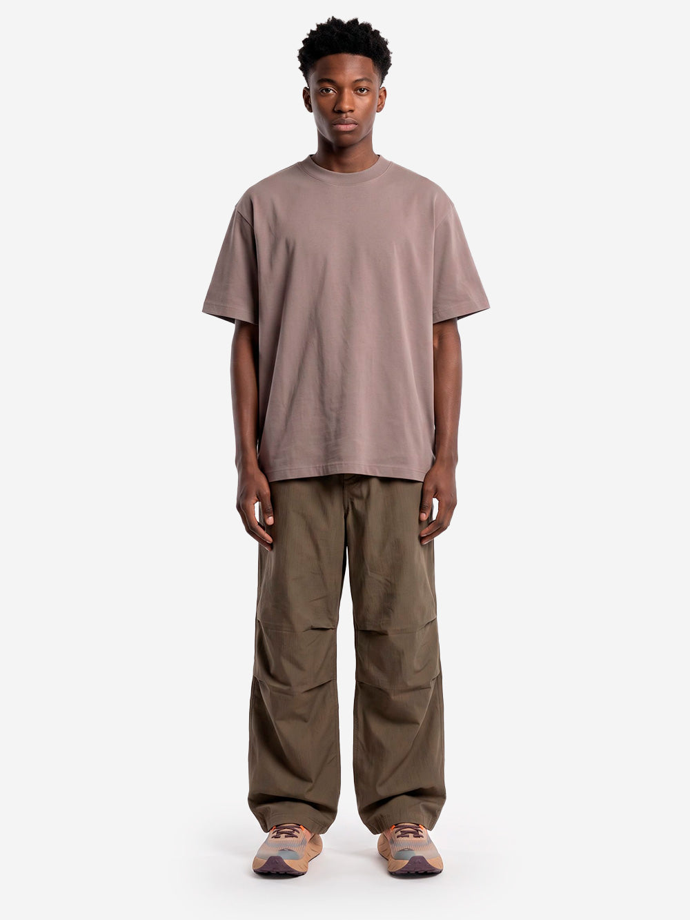 REGARDS T-shirt relaxed fit taupe washed Fango Urbanstaroma