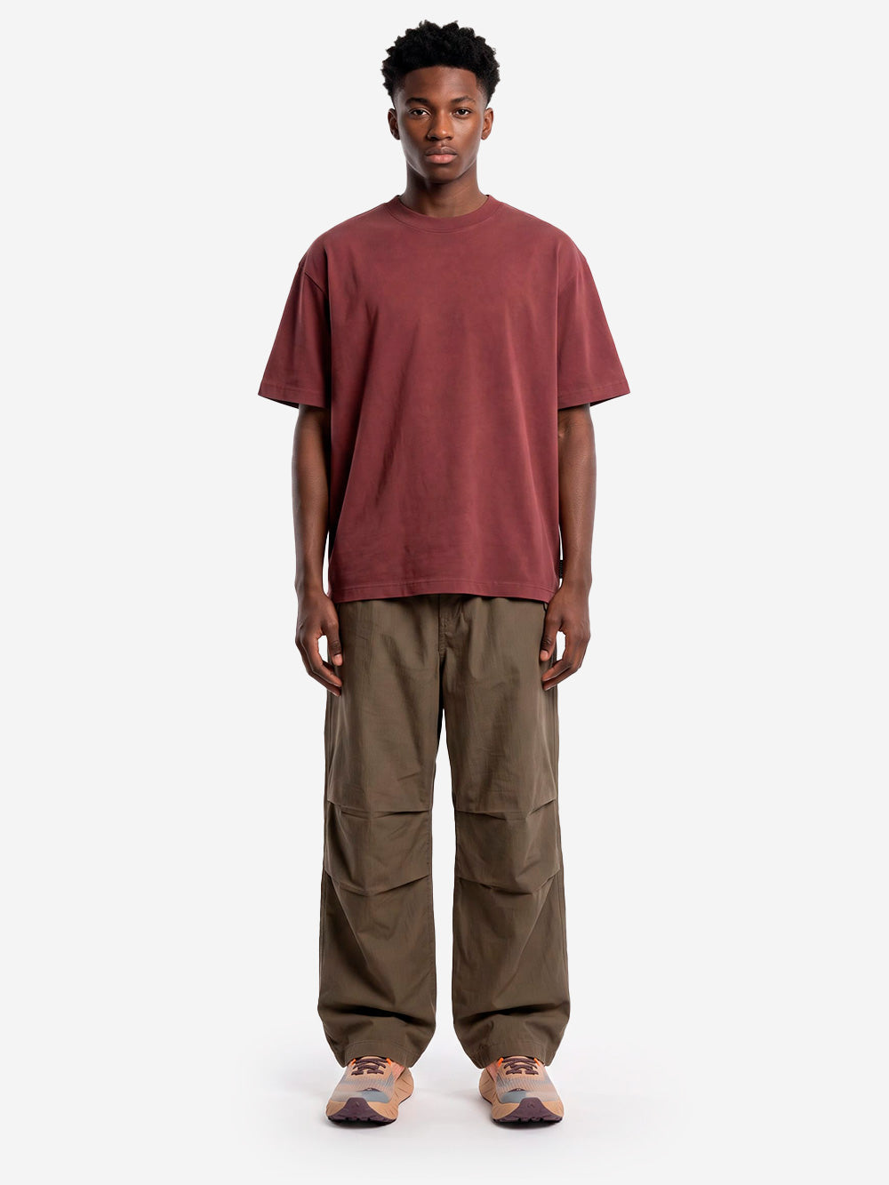 REGARDS T-shirt rosso mattone relaxed fit Mattone Urbanstaroma
