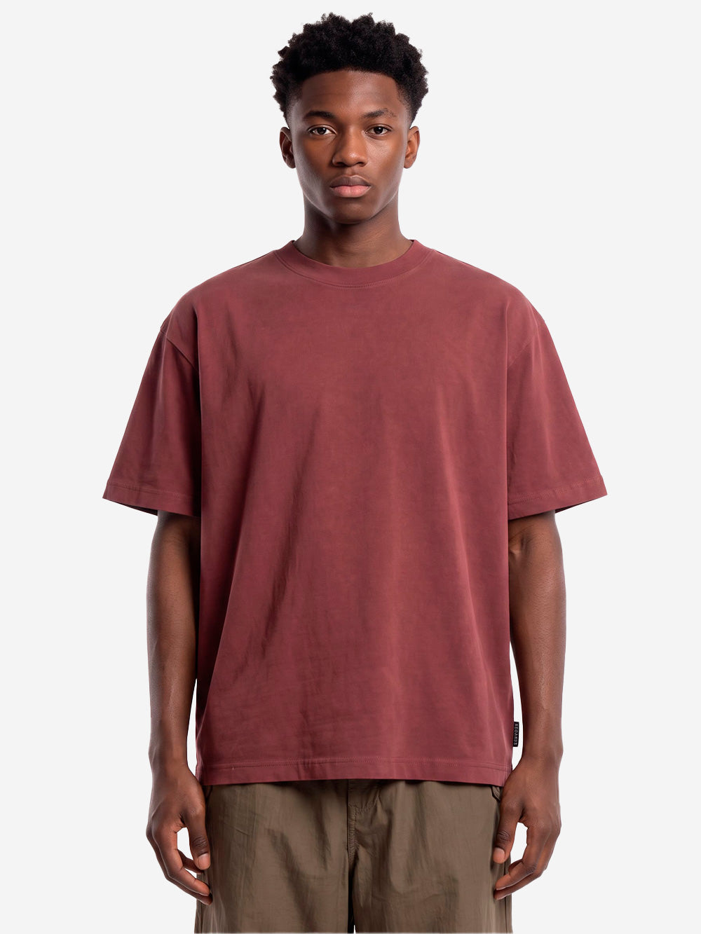 REGARDS T-shirt rosso mattone relaxed fit Mattone Urbanstaroma