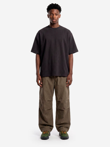 REGARDS T-shirt oversize nera in cotone pettinato Ottoman Nero