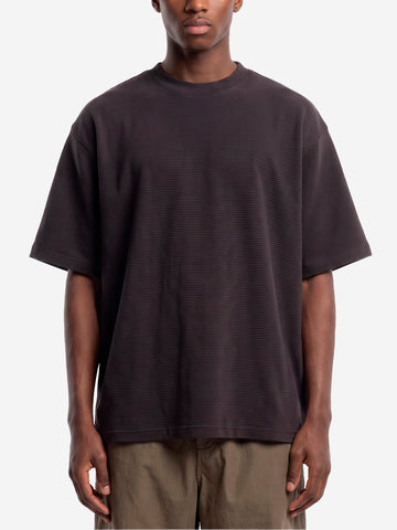 REGARDS T-shirt oversize nera in cotone pettinato Ottoman Nero