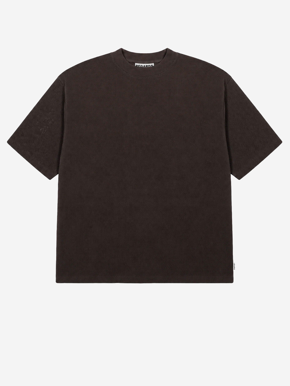 REGARDS T-shirt Waffle Oversize in cotone marrone Marrone Urbanstaroma