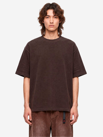 REGARDS T-shirt Waffle Oversize in cotone marrone Marrone