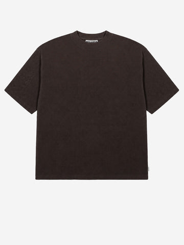 REGARDS T-shirt Waffle Oversize in cotone marrone Marrone