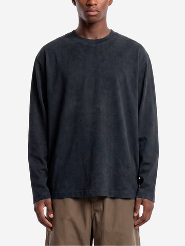 REGARDS T-shirt nera a manica lunga relaxed Nero lavato