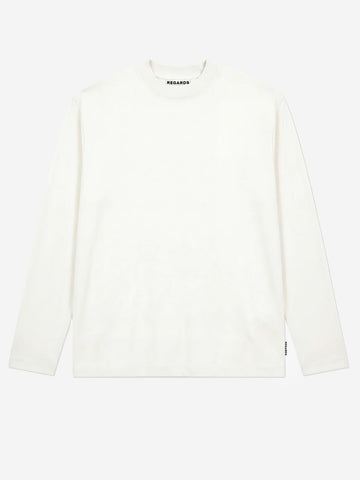 REGARDS T-shirt bianca a manica lunga relaxed Bianco
