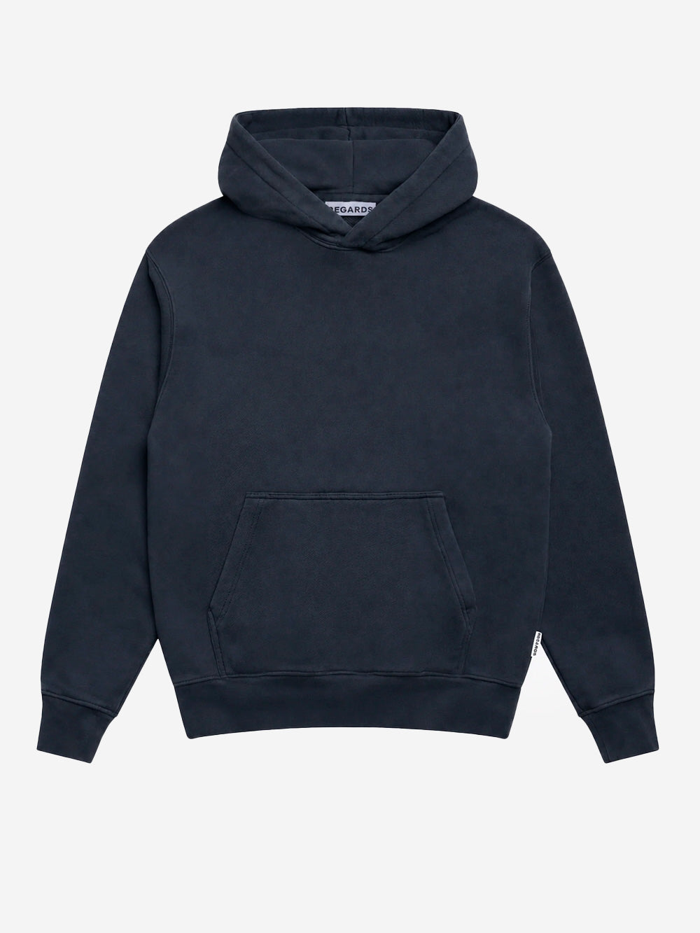 REGARDS Hoodie relaxed in Loopback nero lavato Nero lavato Urbanstaroma