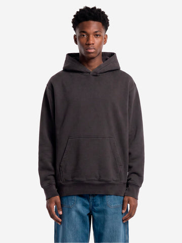 REGARDS Hoodie relaxed in Loopback marrone lavato Marrone lavato