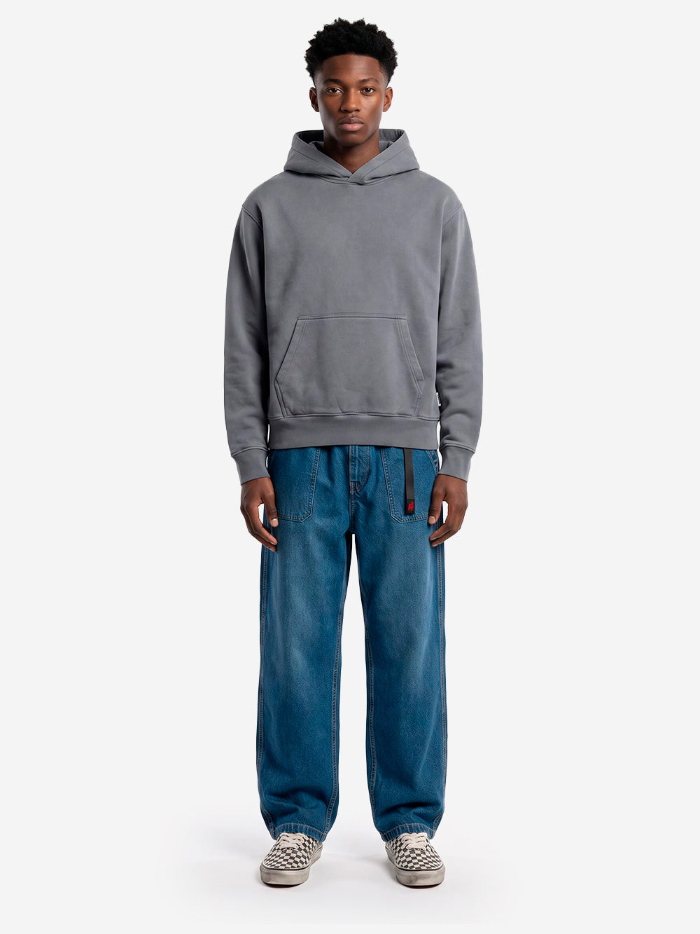 REGARDS Hoodie relaxed in Loopback grigio lavato Grigio lavato Urbanstaroma