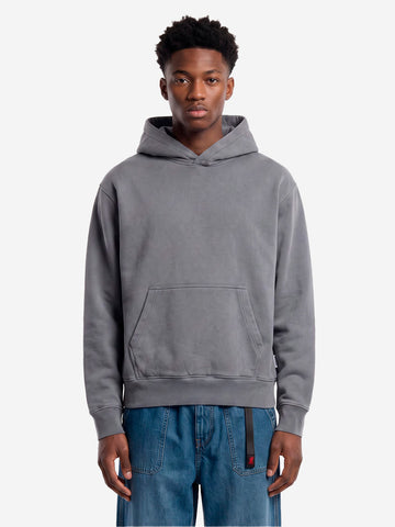 REGARDS Hoodie relaxed in Loopback grigio lavato Grigio lavato