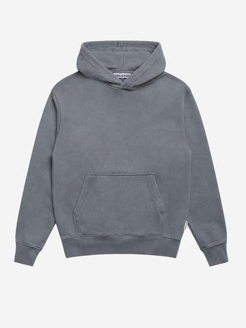 REGARDS Hoodie relaxed in Loopback grigio lavato Grigio lavato