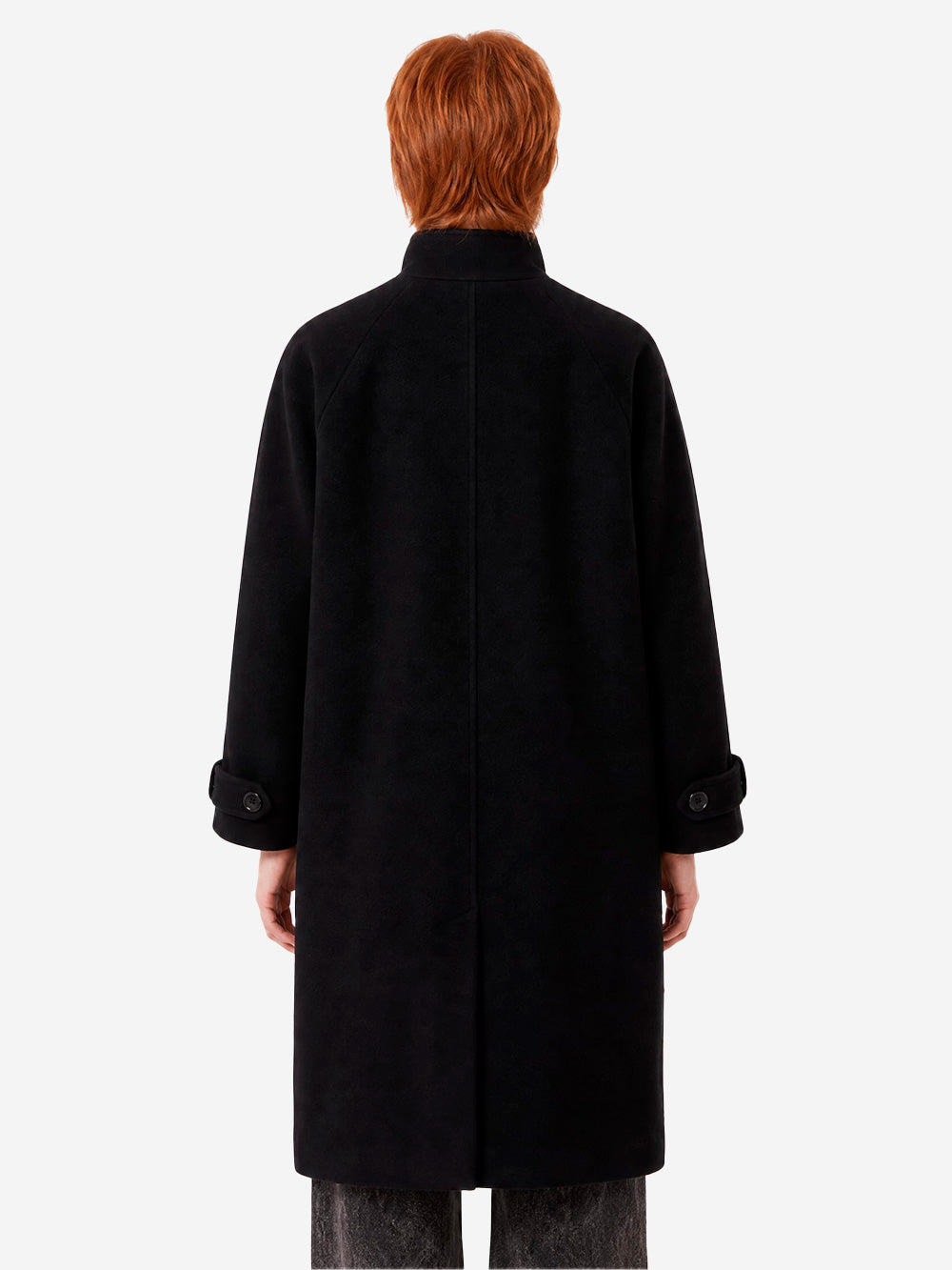 SESSUN Cappotto Lungo Doppiopetto 'Bleeckett' in misto lana nera Nero Urbanstaroma