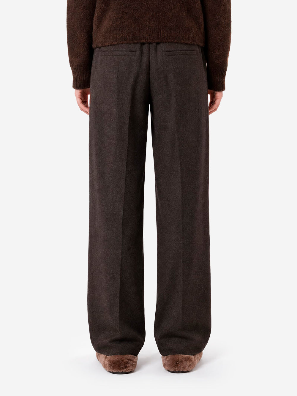 SESSUN Pantaloni Bodam in misto lana grigio Urbanstaroma